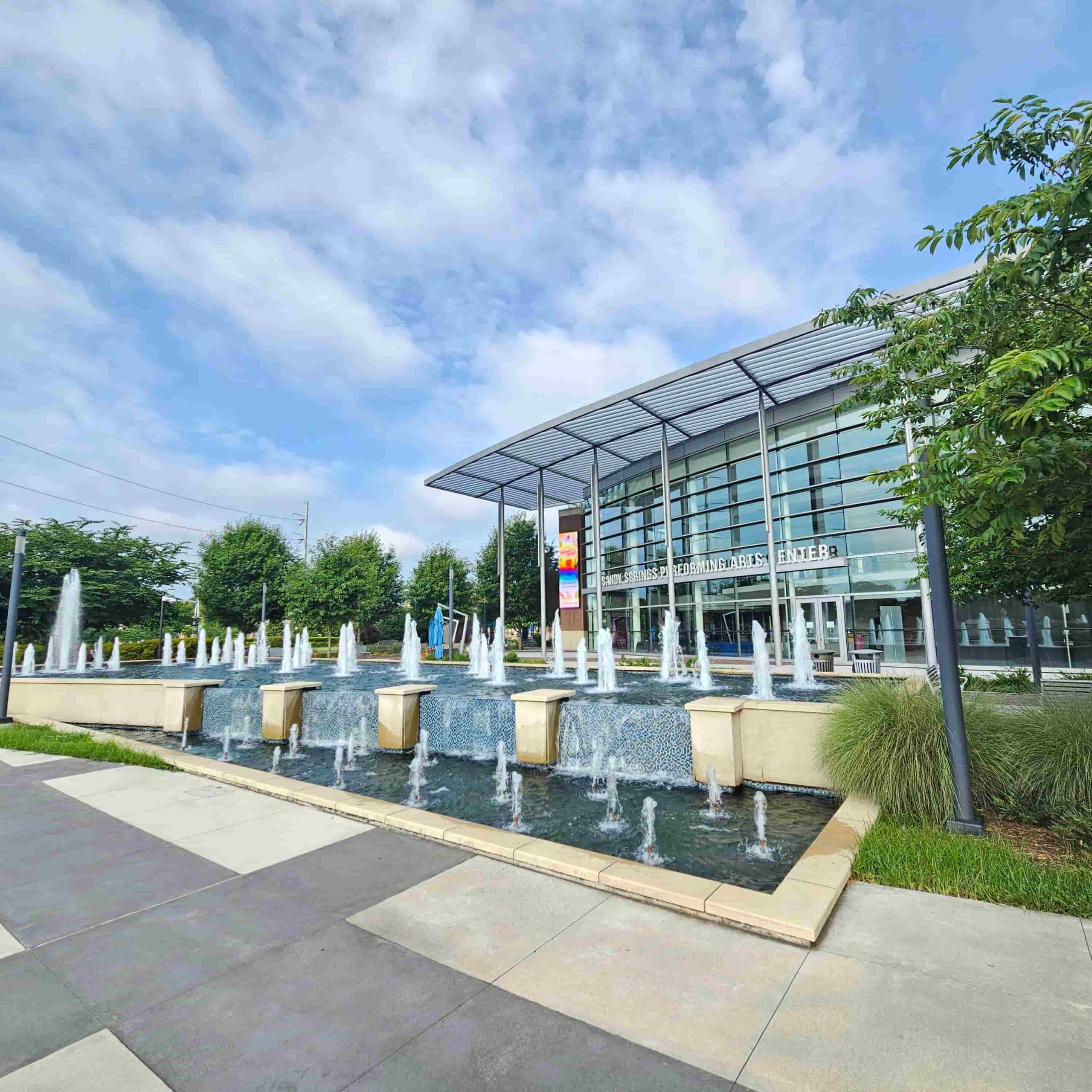 Image of the Sandy Springs Performing Arts Center at City Springs - Metro Acupuncture