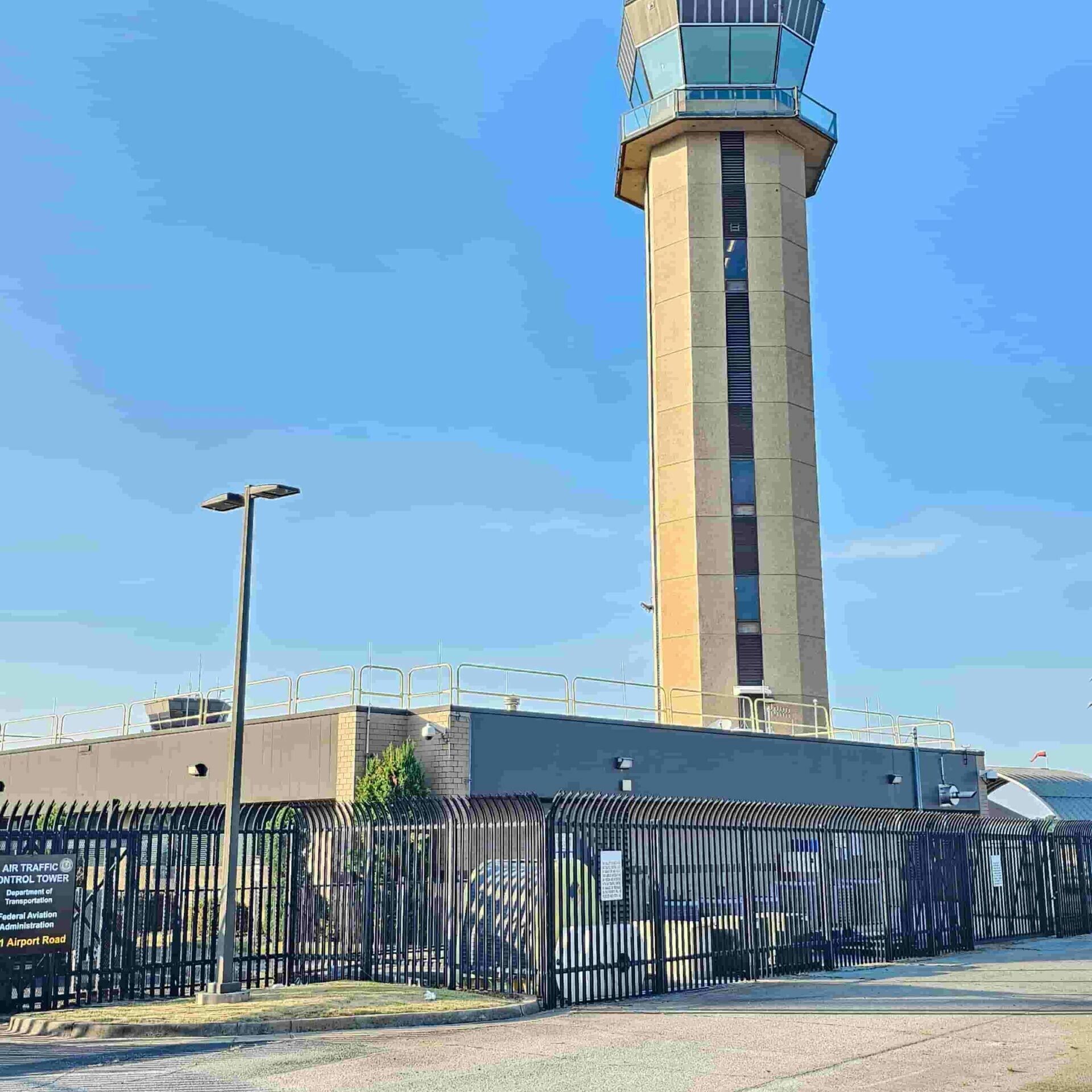 Picture of Air traffic Control tower at DeKalb-Peachtree airport (PDK) in Chamblee with Metro Acupuncture