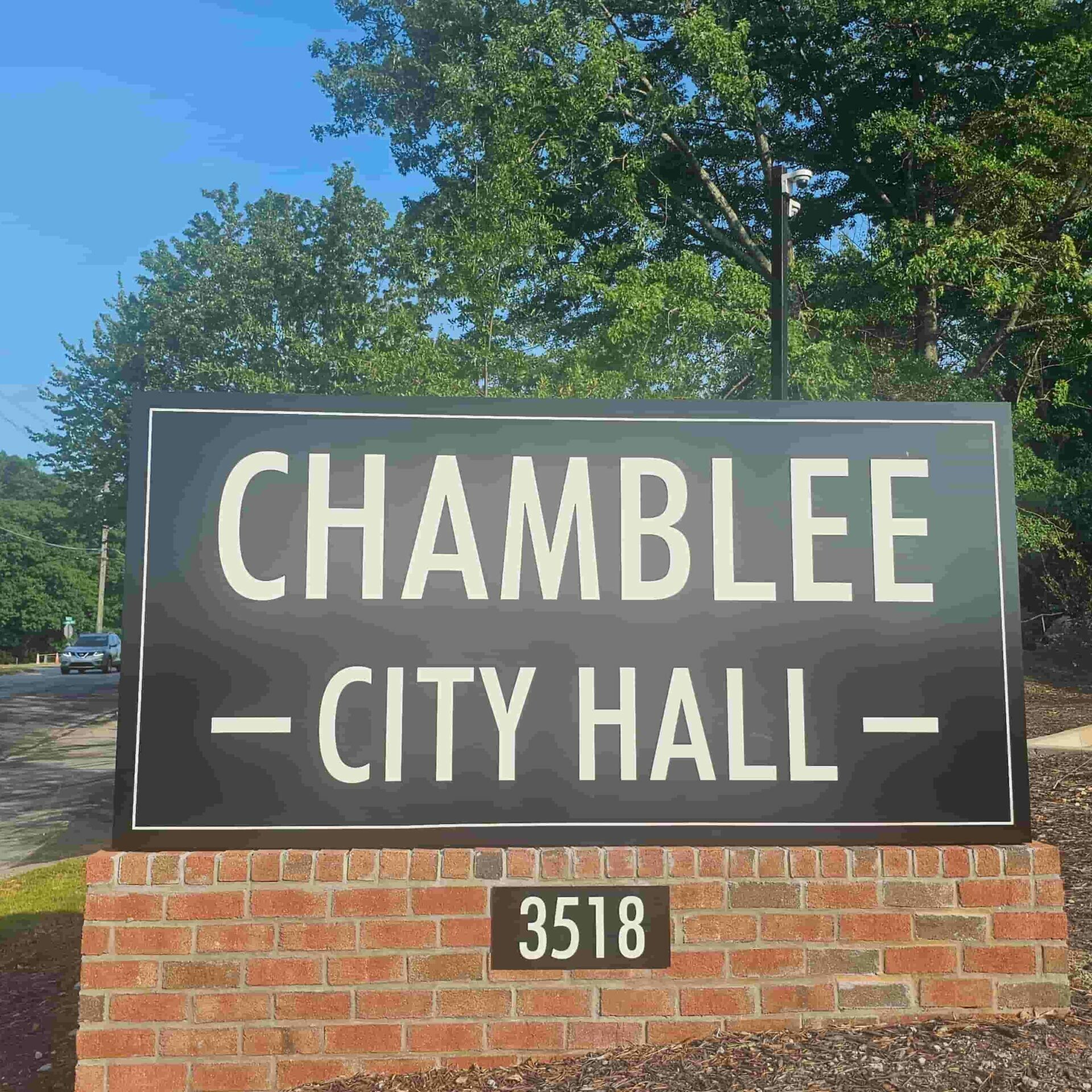 Picture of Chamblee City Hall sign with Metro Acupuncture