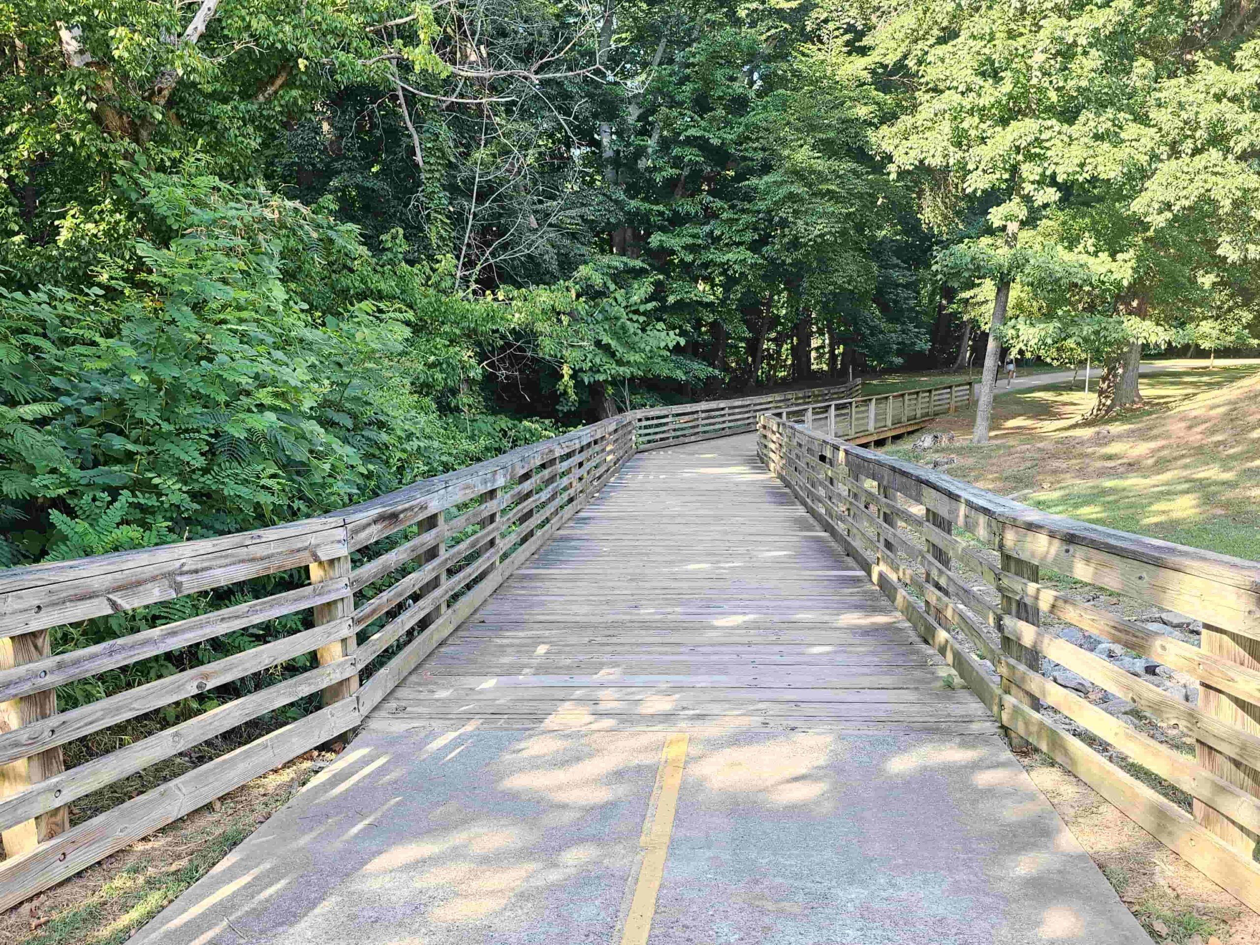 Picture of trail at Blackburn park in Brookhaven with Metro Acupuncture